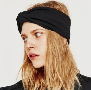 Zara Black Turbin Style Headband